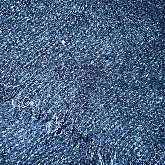 Lauren Conrad Dark Blue Textured Scarf - Picture 2 of 3